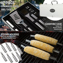 HOME-COMPLETE 16-PC BBQ GRILL TOOLS SET - SILVER - Scratch & Dent
