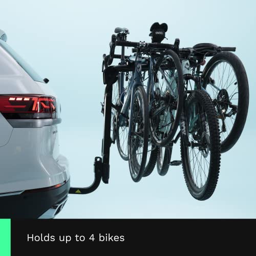 KAC RIDE KAC S4 HITCH MOUNTED 4-BIKE SUSPENSION RACK, 2" HITCH - BLACK - Like New