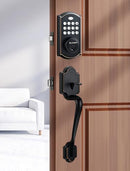 ELAMOR M19 Front Door Lock Set, Keyless Entry Deadbolt, Easy-to-Install - Bronze - Like New