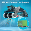 ROBOKLEEN Cordless Robotic Pool Cleaner, Wall Climb, X1, 1100 Sq Ft - Black/Blue - Like New
