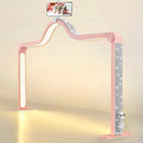 KALOLARY-A363 32" FOLDABLE HALF MOON LIGHT FOR NAIL DESK PHONE HOLDER - PINK - Like New
