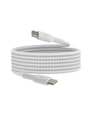 BELKIN USB C TO USB C BRAIDED CABLE 6.6FT IPHONE CHARGER CORD CAB004 - WHITE - Like New