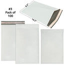 StarBoxes 100 Poly Bubble Mailer Bags 8.5x14.5"