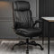 BESTGLORY OFFICE CHAIR FLIP UP ARMS EXECUTIVE LEATHER OFFICE CHAIR - BLACK - Like New
