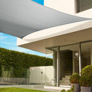 COOLAROO PREMIUM SHADE SAIL KIT SQUARE 17'9" COOLAROO-459604-GRAY - STONE/GRAY - Like New