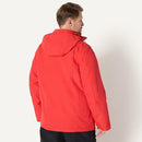 AMAZON ESSENTIALS MEN'S WATER RESISTANT 3 IN 1 SNOW JACKET BRIGHT POPPY RED M - Brand New
