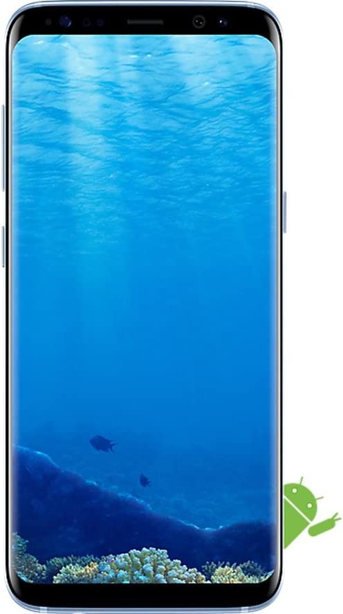 For Parts: SAMSUNG GALAXY S8 64GB UNLOCKED SM-G950U1 BLUE PHYSICAL DAMAGE-BATTERY DEFECTIVE