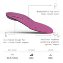 SUPERFEET ALL-PURPOSE HIGH IMPACT SUPPORT INSOLES (BERRY) WOMEN 6.5-8 - Like New