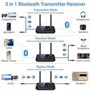 IFofo Bluetooth 5.3, Transmitter, TV Audio, Screen Display, BT17S - BLACK - Like New