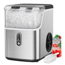 TOTNZ NUGGET ICE MAKER COUNTERTOP CHEWABLE PELLET ICE MACHINE SLIM36T - SILVER - Like New