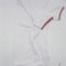 TIGER WOLF MEN'S THREE BUTTON POLO - SIZE: MEN M - WHITE/BLACK/RED - Like New