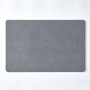 BIBB HOME DIATOMACEOUS EARTH STONE QUICK DRYING BATH MAT 15 X 23 PVC - GRAY - Like New