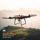 VIVITAR 360 SKYVIEW GPS DRONE CAMERA STABILIZED FOOTAGE DRC889 - ORANGE/BLACK - Like New