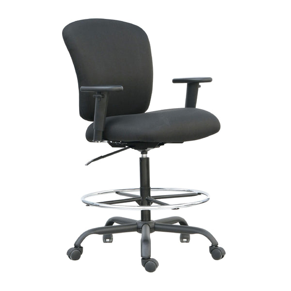 Alera ALE Mota Series Big and Tall Stool, Black - Like New