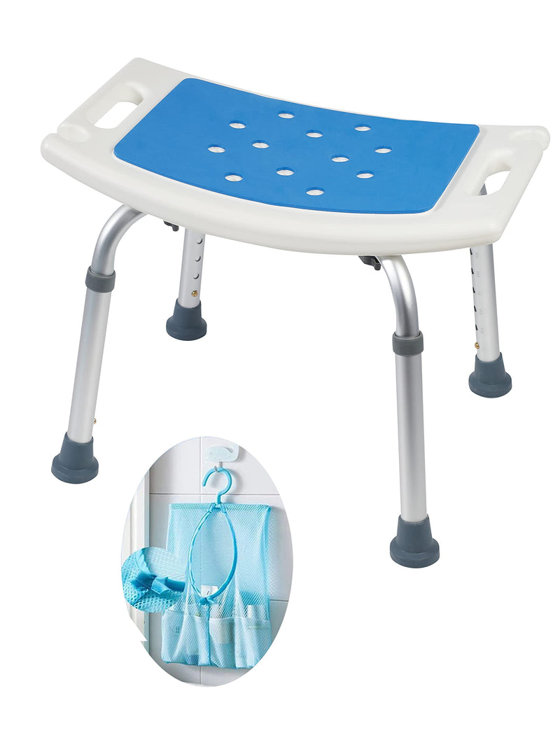 Medokare Shower Seat Inside Shower Bath Stool Medical Shower Chairs -White/Blue - Like New