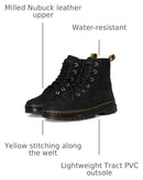 DR. MARTENS WOMEN'S COMBS II 6 EYE LACE UP FASHION BOOT SIZE 9 BLACK - Brand New