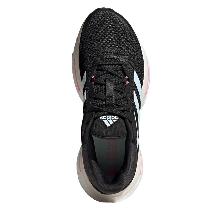 GY3485 Adidas Solar Glide 5 Running Shoe in Core Black/Pink Size 8.5 - Like New