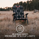 CLEVERMADE SEQUOIA FOLDING BACKPACK CHAIR; 5 RECLINE POSITION - BLACK - Brand New