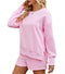 FKEEP WOMEN 2 PIECE OUTFITS SWEATSUIT OVERSIZED FALL CLOTHES - SIZE XL - PINK - Like New