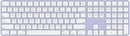 APPLE MAGIC KEYBOARD W/TOUCH ID NUMERIC KEYPAD - PURPLE - Like New