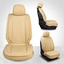 MIROZO Seat Covers Full Set, Leather Automotive Seat Covers protector - Beige - Like New