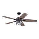 PROMINENCE HOME IDRIS 52" INDUSTRIAL STYLE LED CEILING FAN LIGHT 51662-01 - IRON Like New