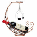 HONGIUIA METAL WINE BOTTLE RACK STANDING DISPLAY RACK - BRONZE - Scratch & Dent