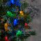 TOUCH OF ECO SOLAR LED CHRISTMAS BULB STRING LIGHTS 20FT 12 VIBRANT LEDS TOE325 Like New