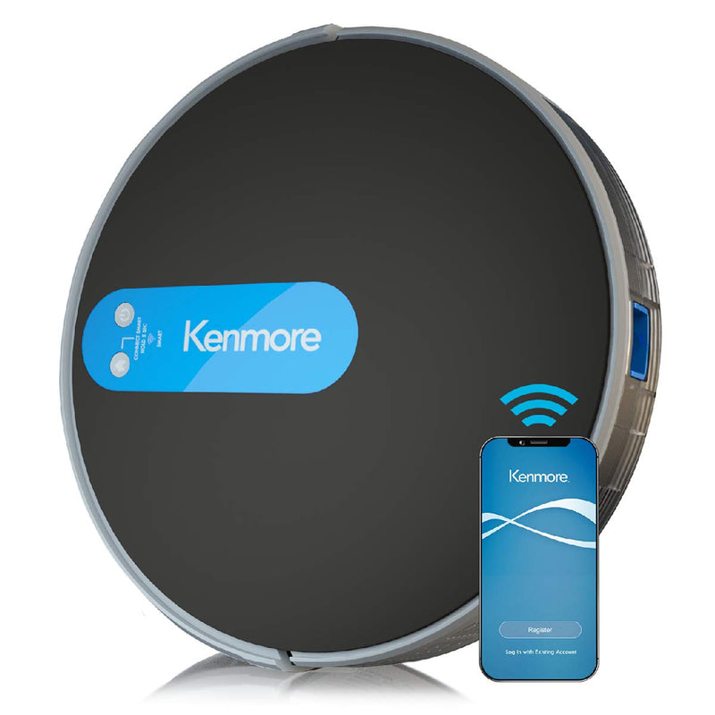 Kenmore 31150 Robot Vacuum Cleaner 1800Pa Suction 3" Slim Quiet Self-Charging Like New