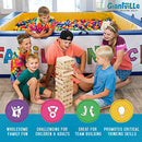 GIANTVILLE GIANT TUMBLING TIMBER TOY PINE WOOD 54-BLOCKS + BAG, GV-25804-T-FFP New