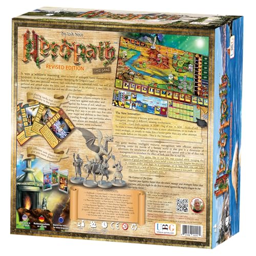 HEROPATH Revised Edition - Fixed Manual Cards & Mini's Unique Strategic Fantasy Like New