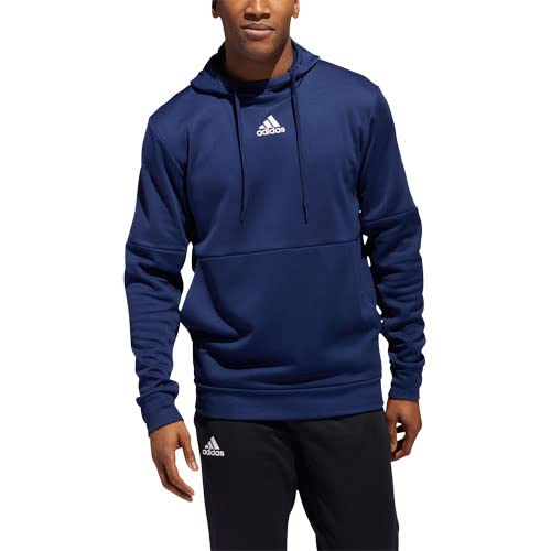 FM7690 Adidas Mens Team Issue Pull Over Hoodie Navy Size L - Like New
