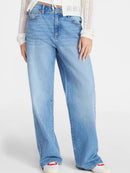 NO BOUNDARIES HIGH RISE BAGGY WIDE LEG JEANS 32”INSEAM SIZE MEDIUM - BLUE JEAN - Brand New