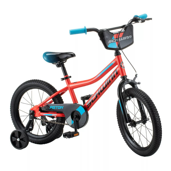 SCHWINN PISTON 16" KIDS' BIKE - BLACK/BLUE/RED - Like New