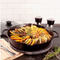 CUISINEL Pre-Seasoned Cast Iron Dual Handle Skillet Lid 12" CBR-12-G - Black - Like New