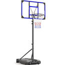 YOHOOD KIDS BASKETBALL HOOP OUTDOOR 4.82-8.53FT ADJUSTABLE, LX-908-BLUE - Like New