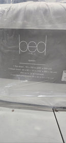 BED INC COZY T-SHIRT EXTRA SOFT COTTON LYOCELL JERSEY BED SET QUEEN - WHITE - Brand New
