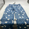FASHION EXTRA SOFT FLEECE PAJAMAS PANTS - SIZE: WOMEN L/XL - BLUE CLOUDS/STARS - Brand New
