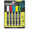 SHARPIE CHALK MARKERS, WET ERASE MARKERS, ASSORTED COLORS, 5 COUNT - Brand New
