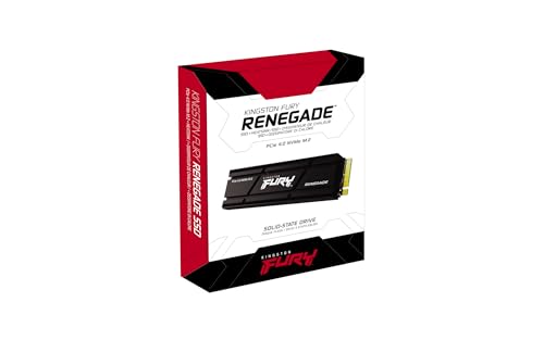 KINGSTON FURY RENEGADE 1TB PCIE GEN 4.0 NVME M.2 SSD HEAT SINK PS5 READY - Like New