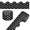 CARSON DELLOSA 65' BLACK WITH WHITE POLKA DOTS ROLLED SCALLOPED BULLETIN BOARD - Brand New