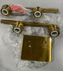 GENERIC 4 LIGHT BATHROOM LIGHT FIXTURE - GOLD - Like New