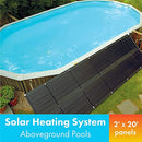 SunHeater Solar Heater, Includes two 2’x20’ Panels, 10-Year Warranty - S2220AG - Like New