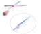 LA SANTE 7-PACK: IRIDESCENT MAKEUP BRUSHES - RAINBOW - Like New