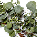 VGIA Green Leaf Eucalyptus Wreath for Festival Celebration Front Door/Wall - Brand New
