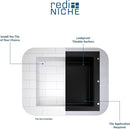 Tile Redi USA Niche Single Recessed Shower Shelf One Inner Shelf RN1614S-BI - Like New