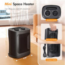 Kismile Small Space Heater Indoor Electric Ceramic Space Heater ZFH006 - BLACK - Like New