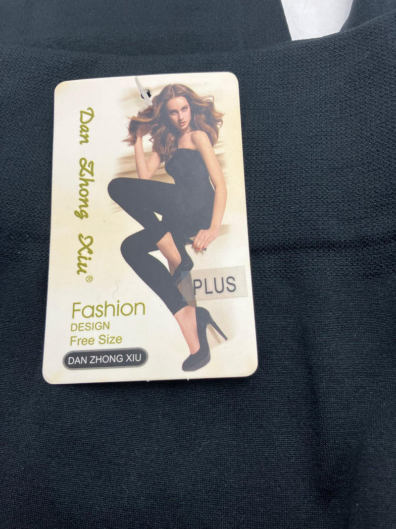 DAN ZHONG XIU WOMEN'S LEGGINGS - SIZE: WOMEN ONE SIZE - BLACK - Like New