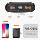 iHood 5V/7.4V/12V Heated Vest Battery Pack14400mAh Power Bank YJ-524A - Black - Like New