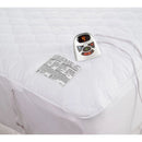 HOME REFLECTIONS QUILTED HEATED MATTRESS PAD INCLUDES 1 REMOTES TWIN - WHITE - Like New
